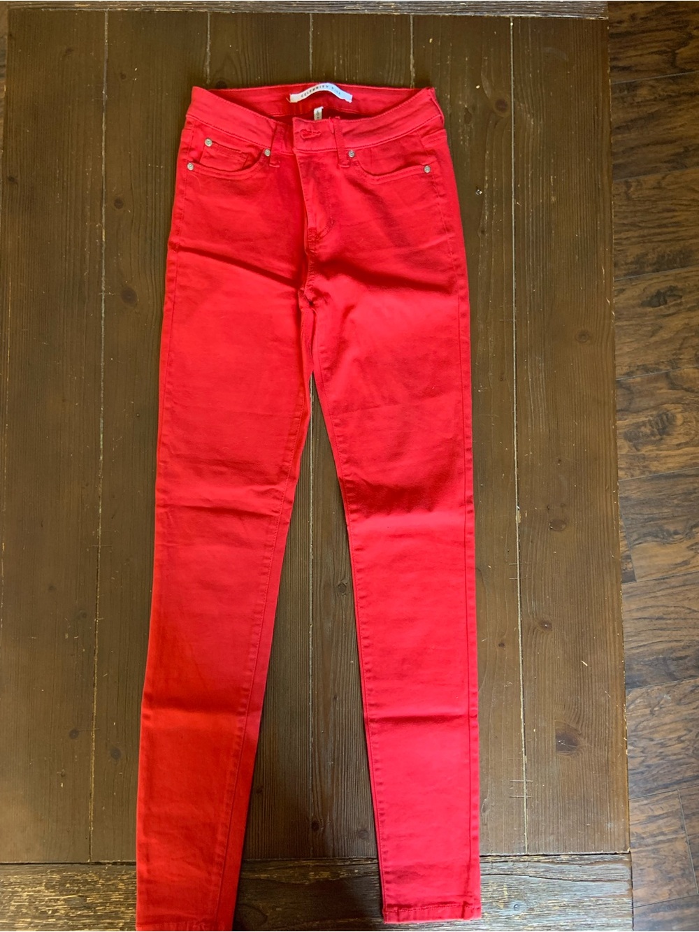 Celebrity Pink Red High-Rise Skinny Jeans